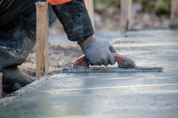 Concrete walkway installation in New Braunfels, TX